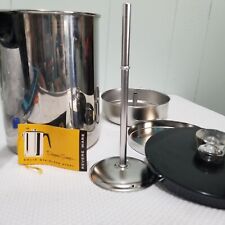 Vintage Revere Ware Stainless 8 Cup Percolator Coffee Pot New Old Stock MCM picture