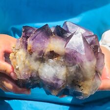 1920g HUGE Natural Purple Quartz Crystal Cluster Rough Specimen Healing 715 picture
