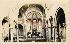 IA, Alton, Iowa, RPPC, Saint Mary's Church Interior, Carroll Post Card Photo picture