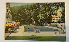 The Pool Northern Baptist Assembly Green Lake Wisconsin WI Vintage Postcard picture