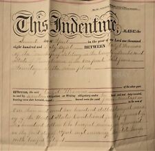 1868 antique DEED MORTGAGE WORMAN to ARMITAGE centerville solebury bucks pa picture