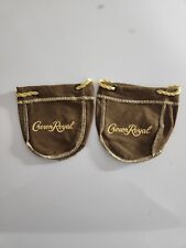 Lot of 2 Crown Royal 50ml Vanilla Mini Shooter Bags 4