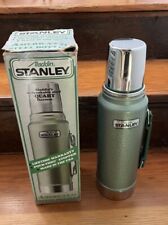 Vintage 1989 USA Made Aladdin Stanley Thermos Green 1 Quart A944DH New In Box. picture