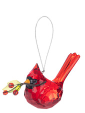 Ganz Crystal Expression Acrylic Elegant Mistletoe Cardinal suncatcher ornament picture