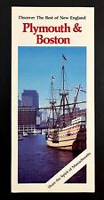 1988 Plymouth & Boston Massachusetts Spirit Vintage Travel Brochure New England picture