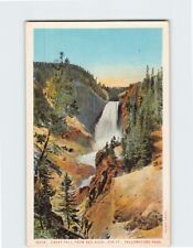 Postcard Great Fall from Red Rock Yellowstone Park Wyoming USA North America picture