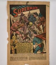 DC comics four old 12 cent comics ? no covers superman superboy batman picture