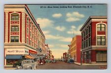 Elizabeth City NC-North Carolina, Main Street Merit Shoes Vintage c1944 Postcard picture