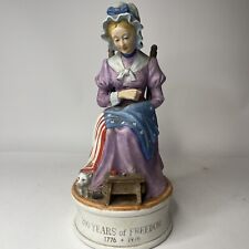 Vintage Hoffman Original 200 Years of Freedom Besty Ross Musical Decanter Empty picture
