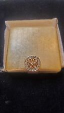 Vintage AVON Brass Makeup Compact and Mirror Decorative. SHARP  picture