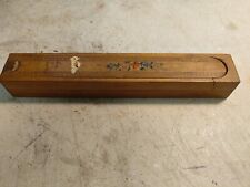 Antique Wooden Pencil Box Unusual Opens To A Couple Different Levels... picture