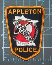 Vintage APPLETON Minnesota POLICE Uniform Shoulder Patch MN Goose picture