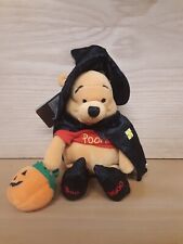 Vintage Disney’s Winnie The Pooh Witch POOH 8” Bean Bag Plush 2000 Halloween Toy picture