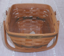 Longaberger 1995 Christmas Collection Cranberry Basket Dual Handles plastic picture