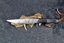 LOM CUSTOM HANDMADE 440 STAINLESS STEEL G-10 MICARTA HUNTING BOWIE WITH SHEATH picture