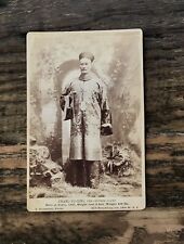 RARE CIRCUS SIDESHOW BARNUM FREAK THE CHINESE GIANT ANTIQUE PHOTO SIGNED FREAK picture