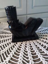 VINTAGE CARVED BLACK OBSIDIAN RECLINING CHAC MOOL ASSOCIATED WITH THE RAIN GOD picture