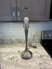 Vtg Mid Century Modern Laurel Genie Lamp Brushed Silvertone picture