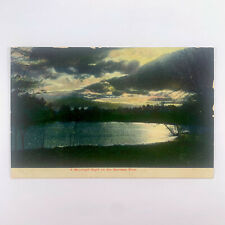 Postcard New York Rochester NY Genesee River Moon Pre-1907 Undivided Unposted picture