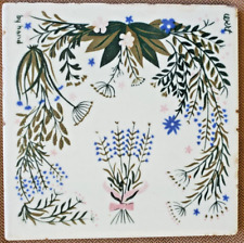 MCM Vintage Tile Trivet Floral Hand Painted by Robert Darr Wert picture