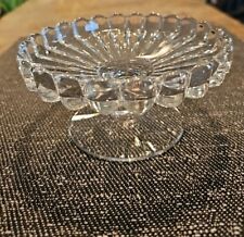 Heisey Crystolite Pedestal Dish Clear Glass 1940’s 5.375” X 2 3/4” Cheese Candy picture