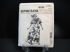Vintage 70s 80s Pauloa Patterns 1035 Caftan MooMoo Hawaiian Misses XS-XL Uncut picture