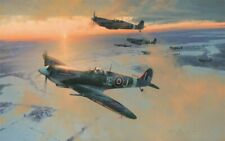 MIDWINTER DAWN by Robert Taylor Canadian edition signed by Eight Spitfire Pilots picture