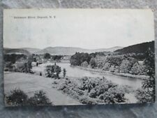Antique Delaware River, Deposit, New York Postcard 1921 picture