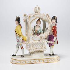 Ludwigsburg Continental 18th C Style Porcelain Figural Group Man Woman Figurine picture