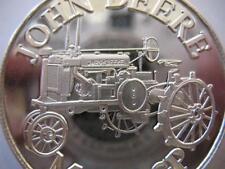 1-OZ.JOHN DEERE MODEL GP TRACTOR CHRISTMAS GIFT.999 PROOF EDT SILVER COIN+GOLD picture