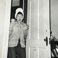 M8 Photograph OH MY Pretty Japanese American Woman Surprise Shock Screams picture