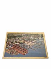 Newport News Virginia Shipbuilding & Dry Dock Co. Aerial View Vintage Postcard. picture