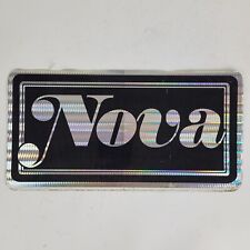 Novelty Chevy Nova License Plate 1980s Vintage Souvenir Automobile Aluminum picture