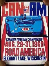 1969 CAN-AM Canadian-American Championship Road America Poster picture