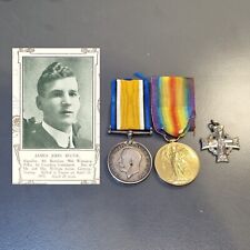 WW1 Medal Pair 8th CEF (90th Winnipeg Rifles) Canadian KIA 1915 VC Action picture