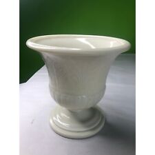 Vintage Monax white raised Fan design Urn /vase gorgeous shape and design work picture