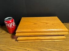 Vintage Heavy Solid OAK Wooden Hinged Handmade Box 4
