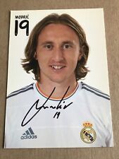 Luka Modric, Croatia 🇭🇷 Real Madrid 2013/14 hand signed picture