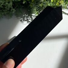 Obsidian Large Tower Generator Healing Crystal Polished Point 604g - 17cm Tall picture