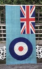 Large RAF Ensign Roundel Flag 6ft x 3ft Panel Sewn Probably WWII VVG Condition picture