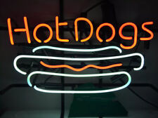 Hot Dog Neon Sign Lamp Handmade Business Show Shop Wall Hanging Artwork 24