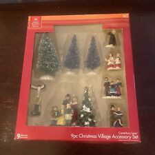 9 Piece Christmas Village Accessory Set by Home Accents Holiday Canterbury Lane picture