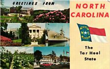 Vintage Postcard- Attractions, Greetings from, NC 1960s picture