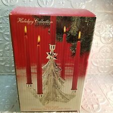 Lovely Godinger Silver Plated 5 Light CandleStick Holder Christmas Decor  picture