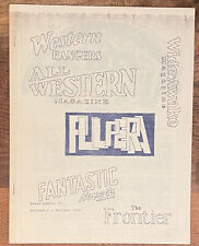 PULP ERA no. 65 1966 Vintage Science Fiction Fanzine Lynn Hickman Rare picture