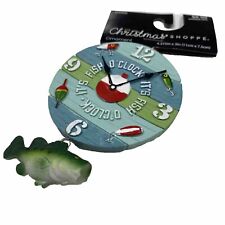 Its Fish O'clock Christmas Ornament By The Christmas Shoppe - Fishing Sport NWT picture