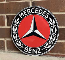 Vintage Reproduction Mercedes High Quality Glossy Advertising Garage Sign picture