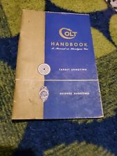 1950s Colt Handguns Handbook Target Defense Shooting Brochure Catalog Vintage picture