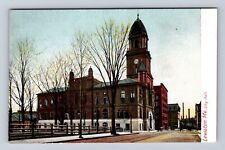 Lewiston ME-Maine, City Hall, Antique, Vintage Souvenir Postcard picture