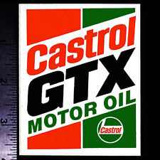 CASTROL GTX Motor Oil - Original Vintage 1970's Racing Decal/Sticker B picture